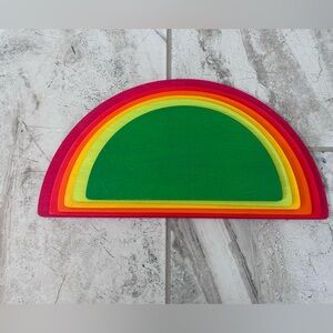 GRIMM'S Spiel & Holz Rainbow Semicircles Wooden Montessori
6 Pieces
Large